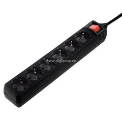 Hama Power Strip, 6-pesa, 3 m, must - Pikendusjuhe цена и информация | Жёсткие диски (SSD, HDD) | kaup24.ee