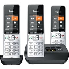 Gigaset telefon COMFORT 500A trio hõbedane-must цена и информация | Стационарные телефоны | kaup24.ee