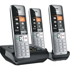 Gigaset telefon COMFORT 500A trio hõbedane-must цена и информация | Стационарные телефоны | kaup24.ee