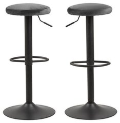 Комплект из 2-х барных-полубарных стульев Finch, темно-серый цена и информация | Стулья для кухни и столовой | kaup24.ee