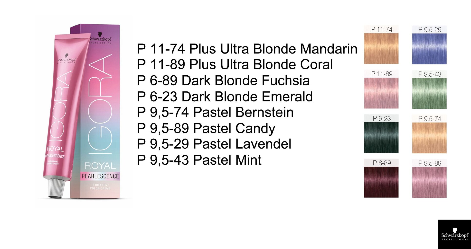Juuksevärv Schwarzkopf Professional Igora Royal Pearlescence 60 ml, P 9,5-29 Pastel Lavendel hind ja info | Juuksevärvid | kaup24.ee