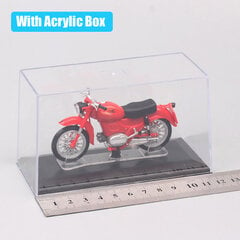 Laste 1/24 skaalaga retro vana väike moto Guzzi Zigolo mudel Diecast Sport Moto Jalgratas Mängusõidukid Plastikust Mootorratta miniatuurid цена и информация | Коллекционные модели автомобилей | kaup24.ee