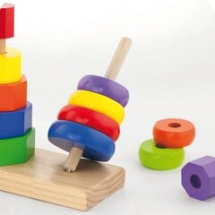 Puidust püramiidide komplekt lastele Viga Toys L-50567 hind ja info | Arendavad mänguasjad | kaup24.ee