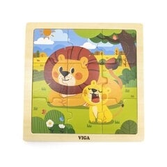 Puidust pusle lastele Viga Toys L-44627, 9 tk hind ja info | Arendavad mänguasjad | kaup24.ee