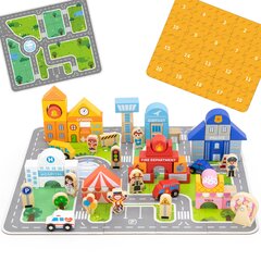 Puidust mudel klotsidega Viga Toys L-44705, 60-osaline цена и информация | Развивающие игрушки | kaup24.ee