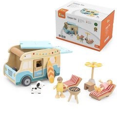 Puidust matkaauto Viga Toys L-446880 hind ja info | Arendavad mänguasjad | kaup24.ee