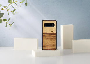 MAN&WOOD SmartPhone case Galaxy S10 terra black цена и информация | Чехлы для телефонов | kaup24.ee