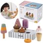 Puidust värviline jäätis koos alusega Viga Toys L-44057 5 tk цена и информация | Tüdrukute mänguasjad | kaup24.ee