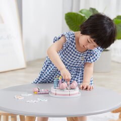 Puidust viilutatav sünnipäevatort Viga Toys L-44060 hind ja info | Tüdrukute mänguasjad | kaup24.ee