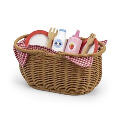 Puidust piknikukomplekt Viga Toys L-44676 30 tk hind ja info | Tüdrukute mänguasjad | kaup24.ee