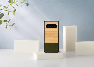 Mobiiltelefoni tagus Man&Wood sobib Samsung Galaxy S10, Bamboo forest, Must цена и информация | Чехлы для телефонов | kaup24.ee