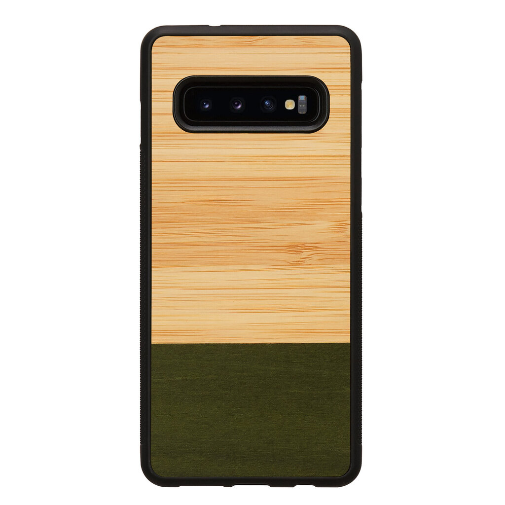 Mobiiltelefoni tagus Man&Wood sobib Samsung Galaxy S10, Bamboo forest, Must цена и информация | Telefoni kaaned, ümbrised | kaup24.ee