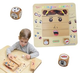 Montessori puidust emotsioonide tuvastamise tahvel lastele Masterkidz L-MK15211 цена и информация | Развивающие игрушки | kaup24.ee