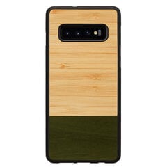 Mobiiltelefoni tagus Man&Wood sobib Samsung Galaxy S10 Plus, Bamboo forest, Must hind ja info | Telefoni kaaned, ümbrised | kaup24.ee