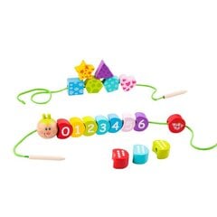 Puidust õpetlikud klotsid lastele Tooky Toys L-TY875 20 tk цена и информация | Развивающие игрушки | kaup24.ee