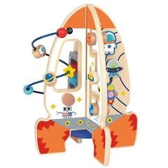 Puidust hariv raketimaja Tooky Toys L-TK333 hind ja info | Arendavad mänguasjad | kaup24.ee