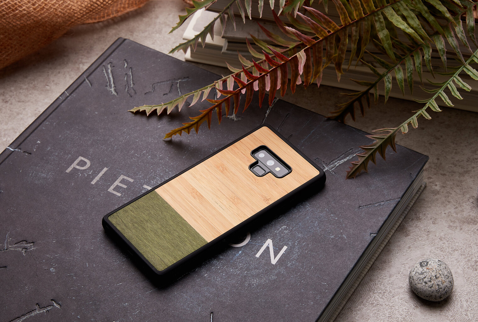 Mobiiltelefoni tagus Man&Wood sobib Samsung Galaxy Note 9, Bamboo forest, Must цена и информация | Telefoni kaaned, ümbrised | kaup24.ee