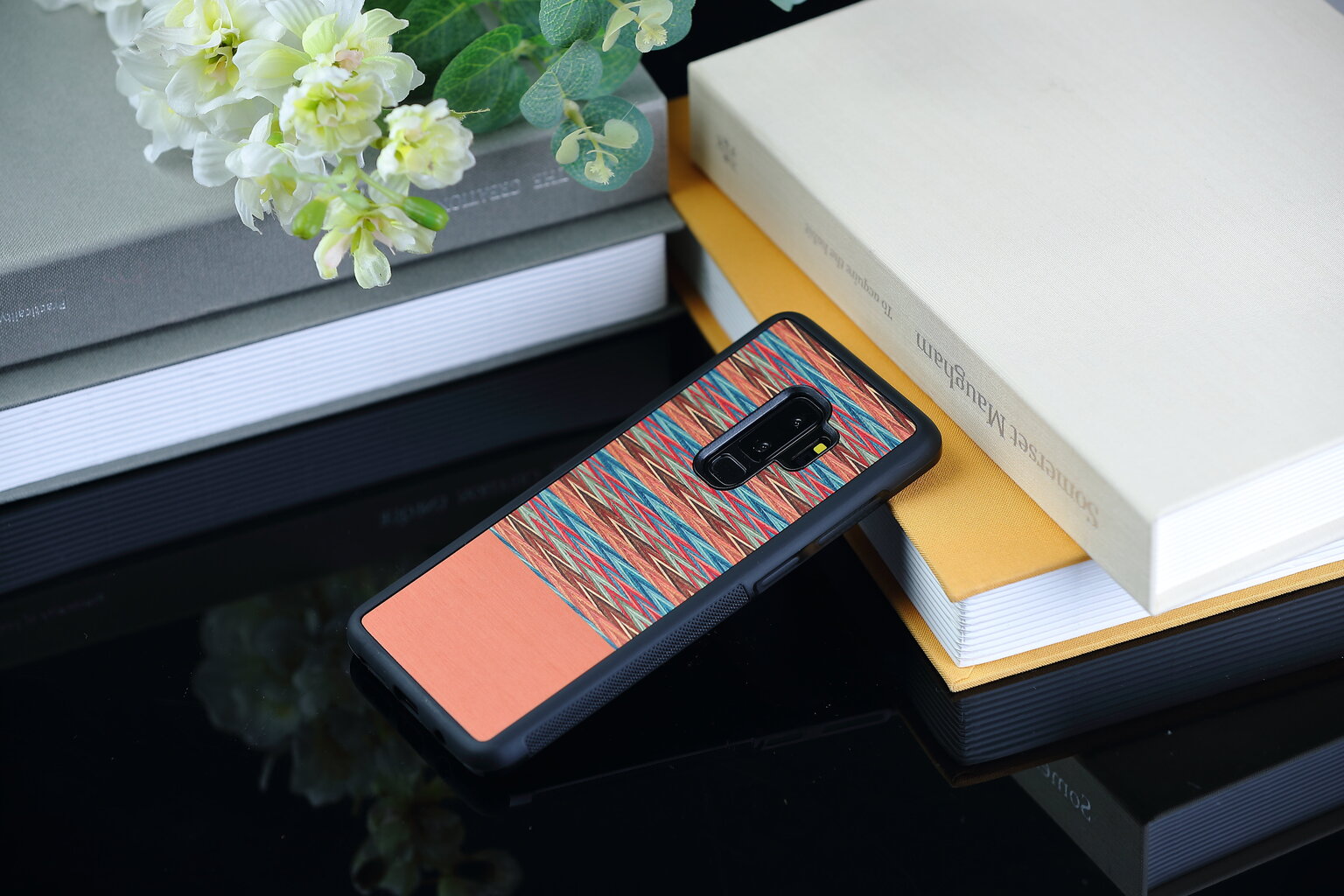 Mobiiltelefoni tagus Man&Wood sobib Samsung Galaxy S9 Plus, Browny Check, Must цена и информация | Telefoni kaaned, ümbrised | kaup24.ee