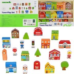 Puidust mänguasjade komplekt City Tooky Toys L-TK144 цена и информация | Развивающие игрушки | kaup24.ee