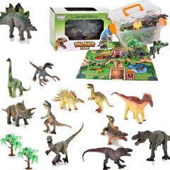 Dinosauruste pargi komplekt Woopie L-51237, 23tk цена и информация | Игрушки для мальчиков | kaup24.ee