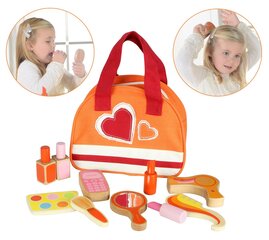 Puidust mänguasjade kosmeetikakomplekt kotis Masterkidz LMK00996 цена и информация | Игрушки для девочек | kaup24.ee