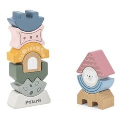 Puidust klotsist pusletorn lastele Viga Toys L-44070 hind ja info | Arendavad mänguasjad | kaup24.ee