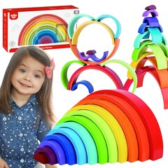 Montessori puidust pusle lastele Tooky Toy L-TK105 цена и информация | Развивающие игрушки | kaup24.ee