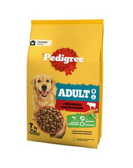 Pedigree Adult koerte kuivtoit veiseliha ja juurviljadega, 500 g x 12 tk hind ja info | Kuivtoit koertele | kaup24.ee