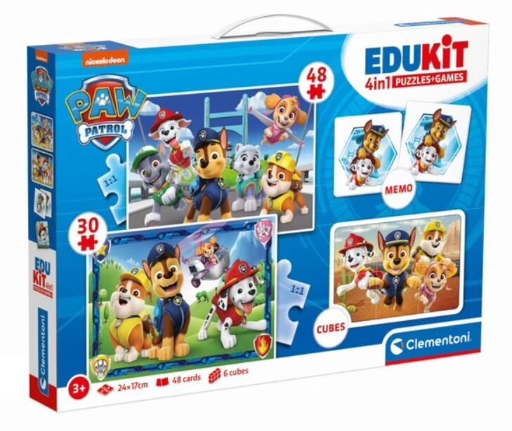 Paw Patrol pusle ja mängukomplekt 4in1 цена и информация | Pusled | kaup24.ee