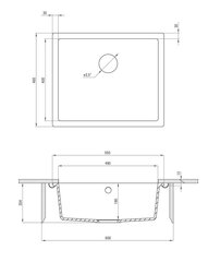 Deante graniidist köögivalamu Corda ZQA G10C, Graphite цена и информация | Раковины на кухню | kaup24.ee