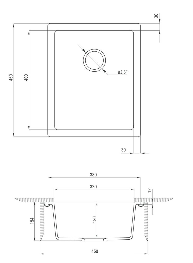 Graniidist köögivalamu Deante Corda ZQA G10B, Graphite цена и информация | Köögivalamud | kaup24.ee