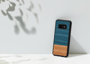 Mobiiltelefoni tagus Man&Wood sobib Samsung Galaxy S10 Lite, Denim, Must hind ja info | Telefoni kaaned, ümbrised | kaup24.ee