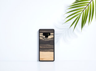 Telefoniümbris Man&Wood telefonile Samsung Galaxy Note 9, White ebony, Must цена и информация | Чехлы для телефонов | kaup24.ee