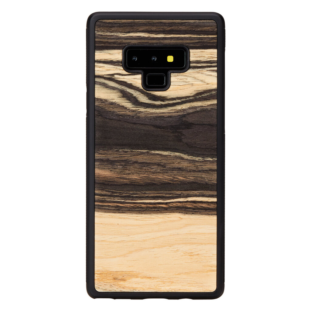 Telefoniümbris Man&Wood telefonile Samsung Galaxy Note 9, White ebony, Must цена и информация | Telefoni kaaned, ümbrised | kaup24.ee