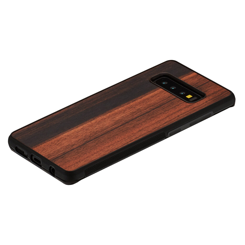 Telefoniümbris Man&Wood telefonile Samsung Galaxy S10 Plus, Ebony, Must цена и информация | Telefoni kaaned, ümbrised | kaup24.ee