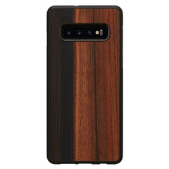 Telefoniümbris Man&Wood telefonile Samsung Galaxy S10 Plus, Ebony, Must hind ja info | Telefoni kaaned, ümbrised | kaup24.ee