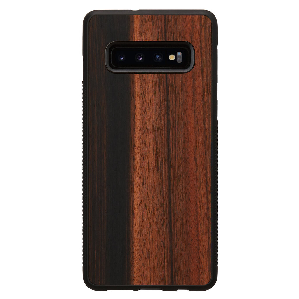 Telefoniümbris Man&Wood telefonile Samsung Galaxy S10 Plus, Ebony, Must цена и информация | Telefoni kaaned, ümbrised | kaup24.ee