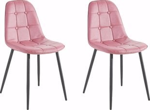 Набор из 4 обеденных стульев Notio Living Tito, розовый цена и информация | Стулья для кухни и столовой | kaup24.ee