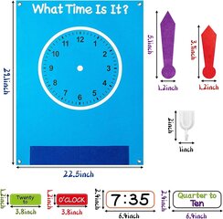 WATINC Обучающий игровой набор Часы цена и информация | Развивающие игрушки | kaup24.ee