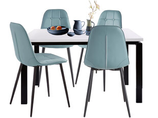 Комплект мебели для столовой Notio Living Silva / Lina, синий цена и информация | Комплекты мебели для столовой | kaup24.ee