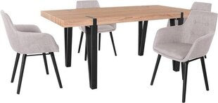 Комплект мебели для столовой Notio Living Sanchez 180 / Bradford, серый цена и информация | Комплекты мебели для столовой | kaup24.ee