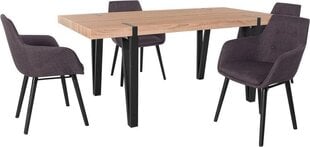 Комплект мебели для столовой Notio Living Sanchez 180 / Bradford, темно-серый цена и информация | Комплекты мебели для столовой | kaup24.ee