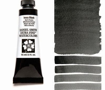 Akvarellvärvid Daniel Smith 15 ml, Ivory Black (PBk 9) hind ja info | Kunstitarbed, voolimise tarvikud | kaup24.ee