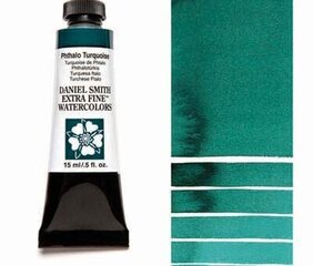 Akvarellvärvid Daniel Smith 15 ml, Phthalo Turquoise (PB 15, PG 36) hind ja info | Kunstitarbed, voolimise tarvikud | kaup24.ee