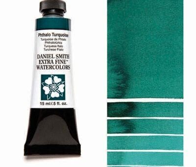 Akvarellvärvid Daniel Smith 15 ml, Phthalo Turquoise (PB 15, PG 36) цена и информация | Kunstitarbed, voolimise tarvikud | kaup24.ee