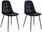 Комплект из 4 стульев для столовой Notio Living Tito, черный