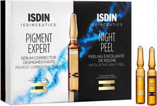 Сыворотка для лица в ампулах Isdin Isdinceutics Pigment Expert + Night Peel, 10 + 10 x 2 мл цена и информация | Сыворотки для лица, масла | kaup24.ee