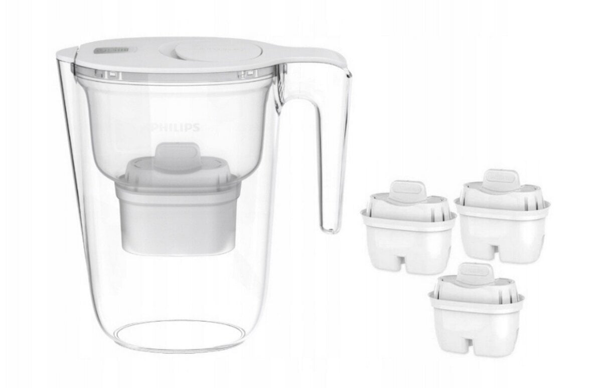 Philips veefilterkann AWP2943WHT3/58 Water Filter Jug + 3 Filters, valge hind ja info | Filterkannud ja filtrid | kaup24.ee