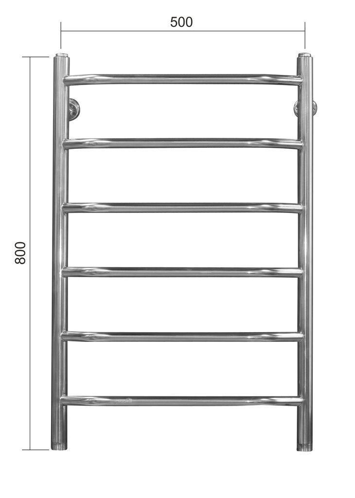 Käterätikuivati Rosela E, 500x800 mm, 400W hind ja info | Vannitoa radiaatorid ja käterätikuivatid | kaup24.ee