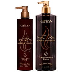 L'ANZA Кератиновое лечебное масло для экстренной помощи, часть B 295 мл цена и информация | Средства для укрепления волос | kaup24.ee